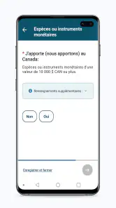 ArriveCAN screenshot