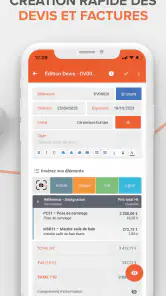 Artinove, Devis Facture facile screenshot