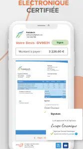 Artinove, Devis Facture facile screenshot