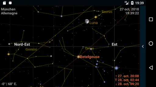 Astrolapp carte du ciel étoilé screenshot