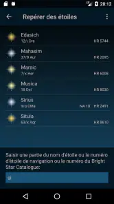 Astrolapp carte du ciel étoilé screenshot