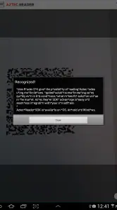Aztec Reader Demo screenshot