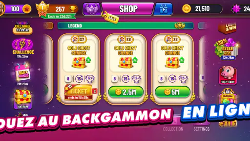 Backgammon Plus jeu de Jacquet screenshot