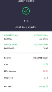 Beaconchain Dashboard screenshot