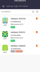 Beaconchain Dashboard screenshot