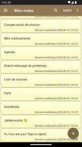 Bloc-notes - notes simples screenshot