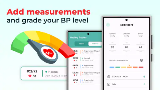 Blood Pressure Log: BP Monitor screenshot