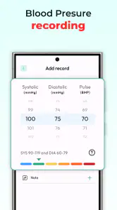 Blood Pressure Log: BP Monitor screenshot