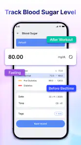 Blood Sugar & BP Monitor screenshot