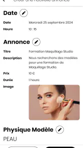 BOOK UP - Réservation modèles screenshot