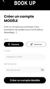 BOOK UP - Réservation modèles screenshot