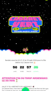 Cabaret Vert 2026 screenshot