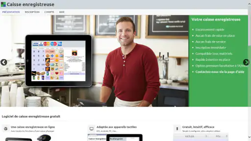 Caisse enregistreuse en ligne screenshot