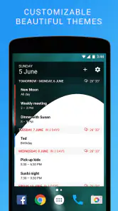 Calendar Widget: Agenda - Beau screenshot