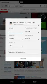 Canon Print Service screenshot