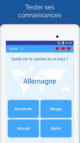 Capitales des pays: Quiz monde screenshot