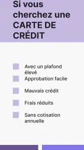 Carte de Crédit Facile screenshot