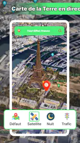 Carte de la Terre satellite screenshot