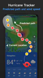 Carte radar météo en direct screenshot