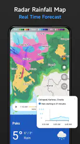 Carte radar météo en direct screenshot