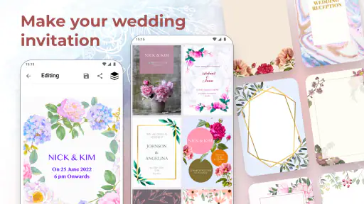 Cartes invitation de mariage screenshot