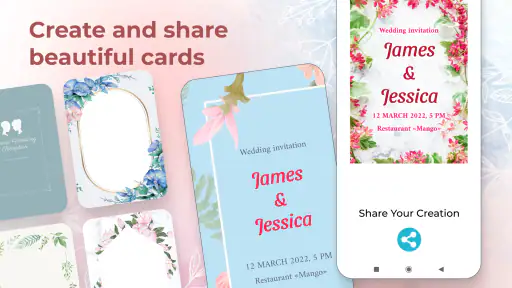 Cartes invitation de mariage screenshot