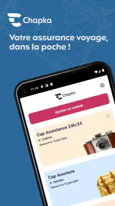 Chapka, assurance voyage screenshot