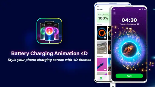 Charge batterie animation 4D screenshot