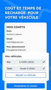 Chargeprice : bornes et prix screenshot