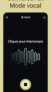 Chatbot IA français - Nova screenshot