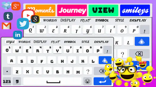 Clavier avec de polices screenshot