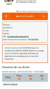 CNETP Salarié screenshot
