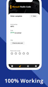 Code Autoradio Renault screenshot