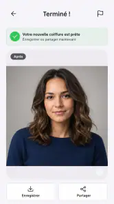 Coiffures & Couleur Cheveux IA screenshot