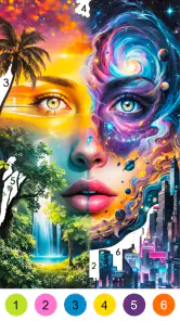 Coloriage fantaisie par numéro screenshot