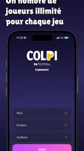 COLPI - Jeux de soirée screenshot