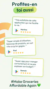 Comparateur prix supermarchés screenshot