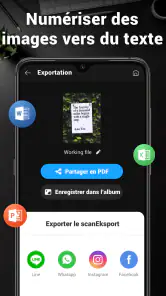 Conversion d'image en texte screenshot