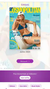 Cosmopolitan Magazine France screenshot
