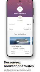 Costa Croisières screenshot