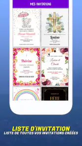 Créer une carte d'invitation screenshot