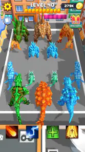 Crystal Dinosaur Element Fight screenshot