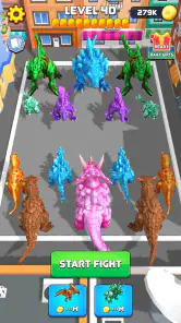 Crystal Dinosaur Element Fight screenshot