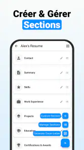 CV Gratuit Français - Faire CV screenshot