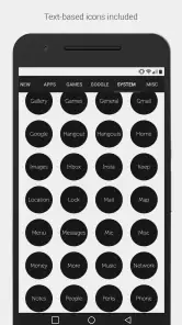 Dark Void Pro - Black Icons screenshot