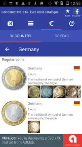 Détecteur de pièces en euros screenshot