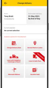 DHL Express Mobile screenshot