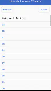 Dictionnaire de Scrabble screenshot