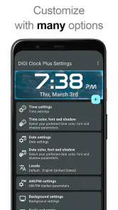 DIGI Clock Widget Plus screenshot