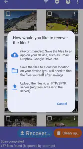 DiskDigger photo/file recovery screenshot